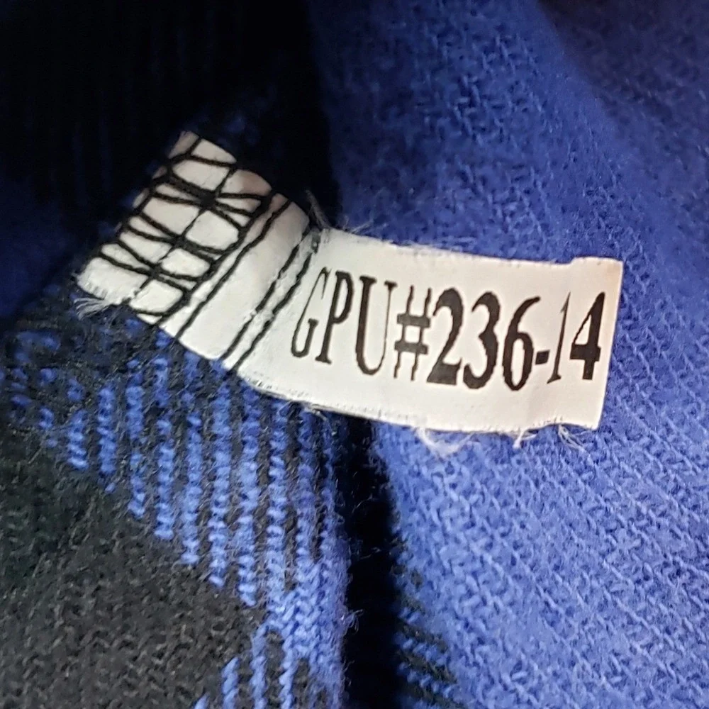 Field & Stream Flannel Shirt Blue Black Buffalo Plaid Long Sleeve‎ Men's XXL